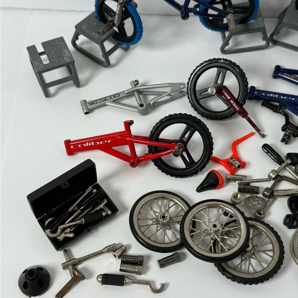Vintage Lot Tech Deck BMX Hippo Caliber Finger Bike Spare Parts Tires Peddle